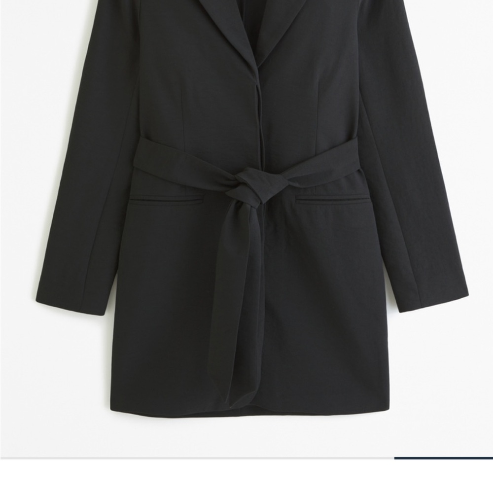 Black Belted Blazer A&F